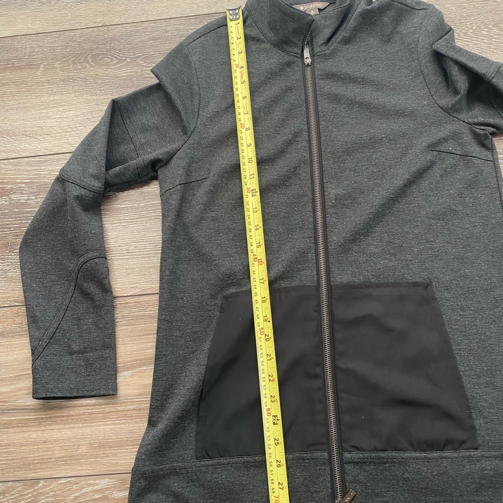 Spanner gorgeous jacket/sweater, dark grey 2 way zip/8 - Picture 12 of 13